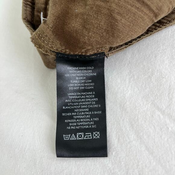 Free People We The Free NWT Supersonic Slim Crop Breen Brown Pants, Size 2 - Picture 12 of 13